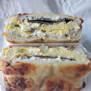 Gyro breakfast sandwich