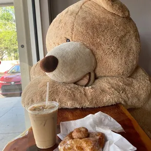 Cronut and lavender latte