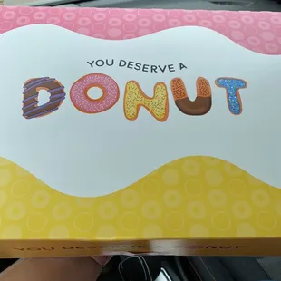 Yes, I do deserve a donut.