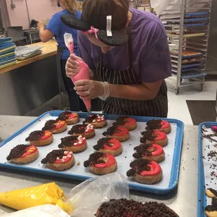 Making Disney donuts