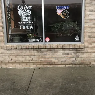 outside