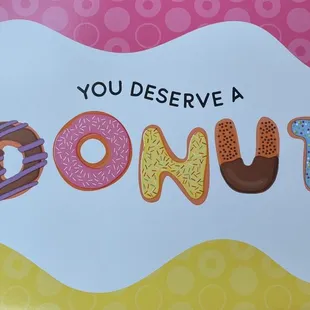 you deserve a donut