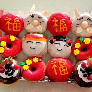 Chinese new year donut 2023. ( available for per order)