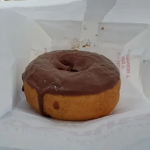 Chocolate Frosted vanilla donut