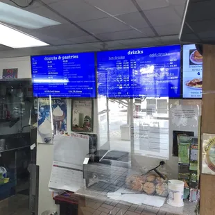 the menus of a restaurant