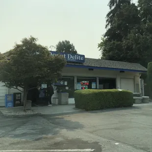 outside