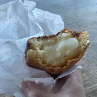 Custard filled donut