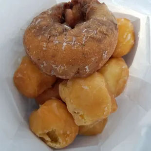 Blueberry Cake Donut and Donut Holes!