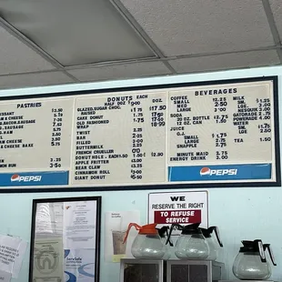 Menu /pricing as of 06/2024