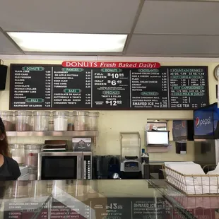 a woman behind the counter