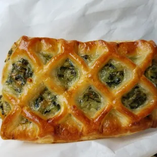 Spinach croissant