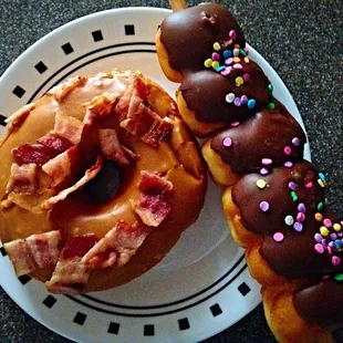 The &quot;Man Donut&quot; and a chocolate donut kabob