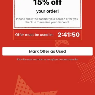 15% Discount on Your Next Order