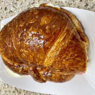 Ham cheese egg croissant
