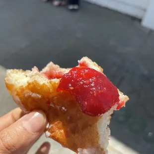 Fresh Raspberry Jelly Filled Donut