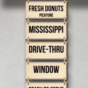 ONLY DRIVE THRU WINDOW DONUT SHOP IN PICAYUNE SO EASY TO GET YOUR DONUTS