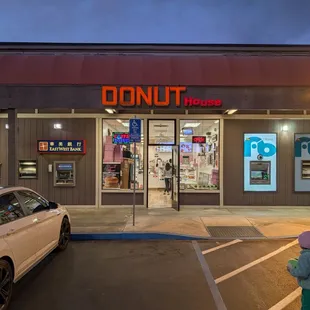 Outside early in the morning