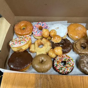 They threw in some donut holes, too