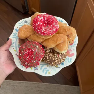 food, dough desserts, donuts