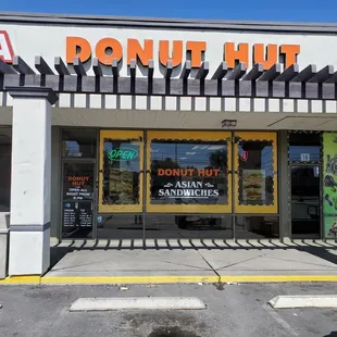 the front of the restaurant