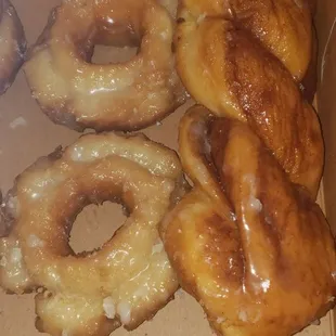 Old fashion, tiger tail and half of the cinnamon crumble.