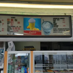 a display of donuts and ice cream