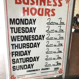 Great business hours