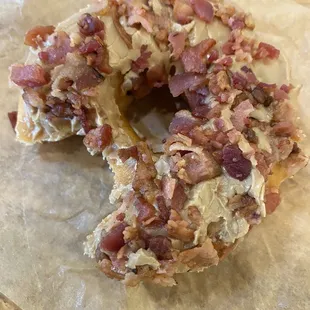 Maple-bacon doughnut was the softest and fluffiest ever.