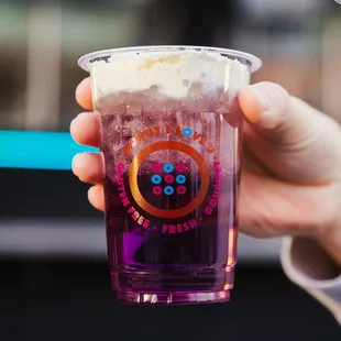 Italian Cream Soda - all-natural Maison Routin 1883 syrups, free from artificial flavors, colors, preservatives, and sweeteners.