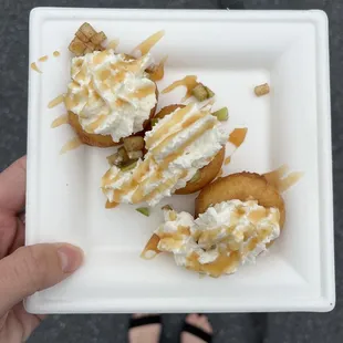 Apple pie donut