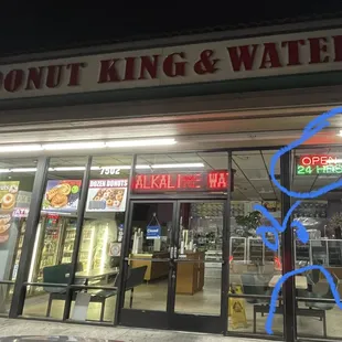 Open 24 hours except for you, we close if we know you're coming