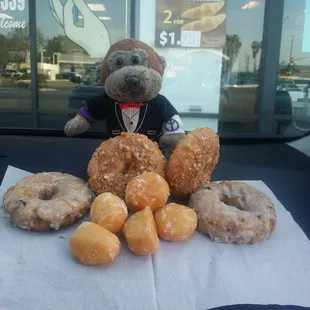 Boo with his sweets go n 2 be bouncing.