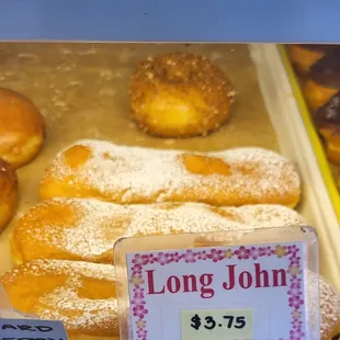 Long John ($3.75 each).