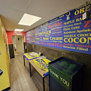 a row of ice cream machines