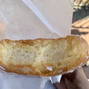 Glazed Cream-Filled Donut