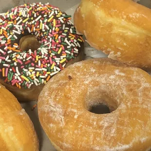 donuts, food, dough desserts