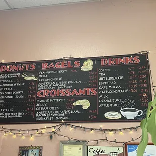 Donut King Menu