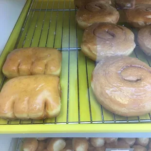 Cinnamon rolls, bear claw and donut holes