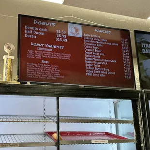 a display of donuts and pastries