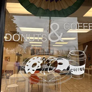 Dount &amp;Hot coffee , Ice coffee !!