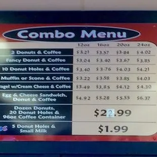 Attempted menu