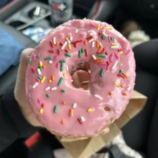 Strawberry donut