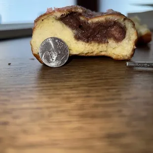 Nickel for size reference of $5 donut