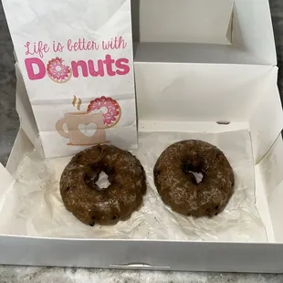 Blueberry cake donuts