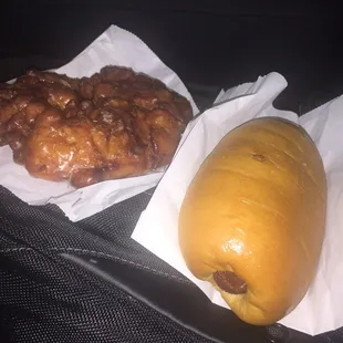 Apple Fritter &amp; Spicy Sausage Bun