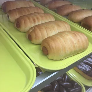 Sausage rolls and jalapeño sausage rolls