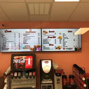 The menu