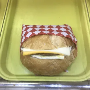 Sausage, Egg and Cheese Croissant Sandwiches