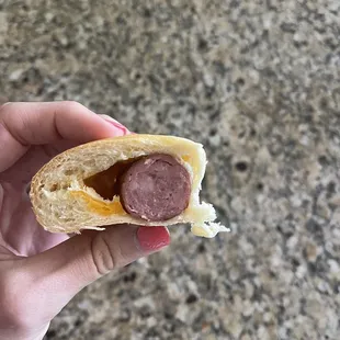 Jumbo Sausage &amp; Cheese Kolache.
