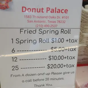 Fried spring rolls